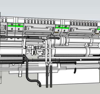 科幻 零件 机械 墙面